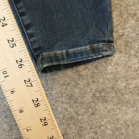 Tommy Hilfiger Sz 0 Moulante Skinny Blue Stretchy 5 Pocket Mid Rise Jeans . - Picture 6 of 9